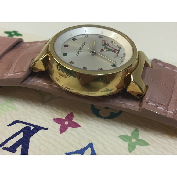 Louis Vuitton Multicolore Watch Tambour Takashi Murakami Monogram LV Vintage - Picture 12 of 16
